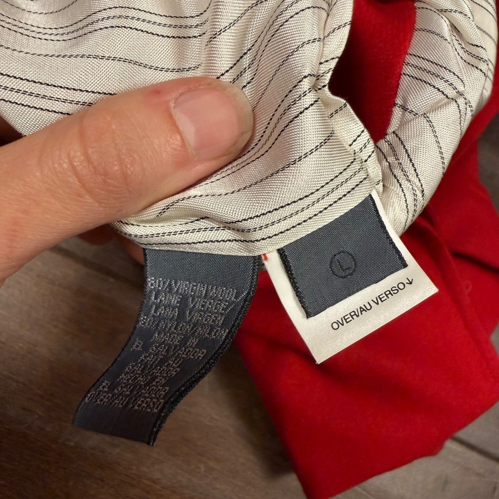Vintage Lizwear Vest Wool Blend Vest Button Front Cabincore | Red | Size Large - Picture 5 of 8